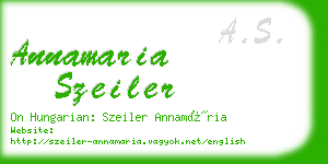 annamaria szeiler business card